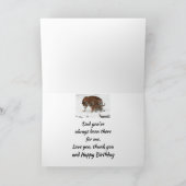 ハッピーバースデーの父の美しいパパのトラ及びカブス カード (内部)