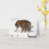 ハッピーバースデーの父の美しいパパのトラ及びカブス カード (黄色い花)