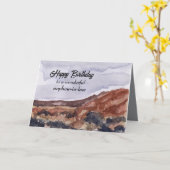 ハッピーバースデーの甥が砂漠の風景 カード (黄色い花)