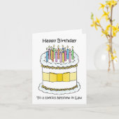 ハッピーバースデーの甥 カード (黄色い花)