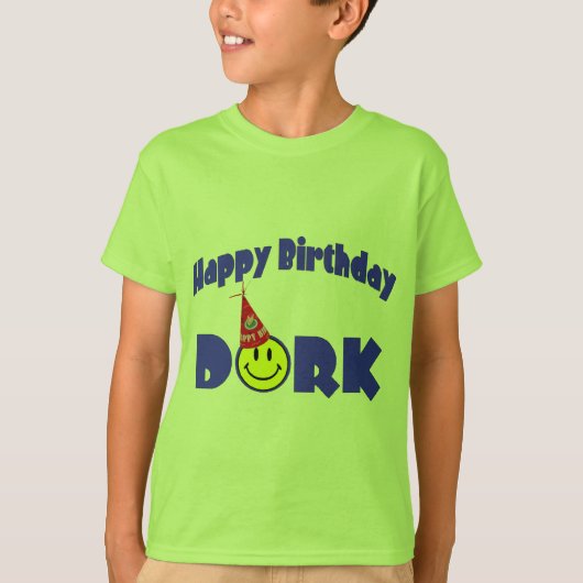 ハッピーバースデーの田舎くさい人 Tシャツ (正面)