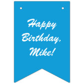 ハッピーバースデーの男の子のレースカー バンティングフラッグ (第2の旗)