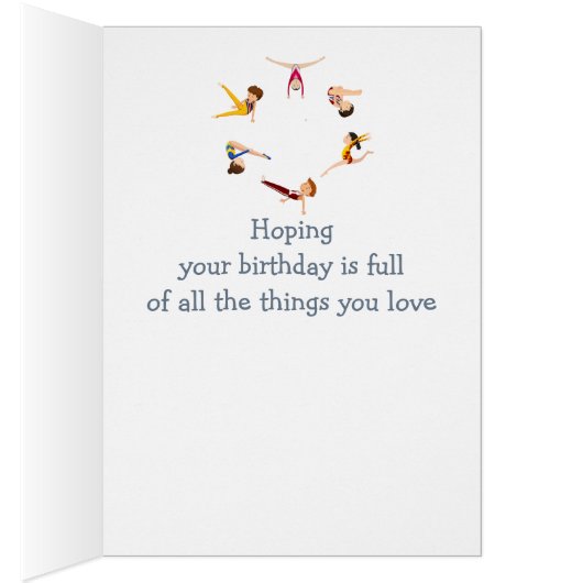 ハッピーバースデーの男の子の女の子が体操のタンブルが好き (内側 (右))