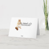 ハッピーバースデーの白いGardeniaのイラストレーション カード (裏面)