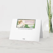 ハッピーバースデーの白の蘭 カード (裏面)