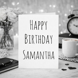 ハッピーバースデーの白黒 シーズンカード