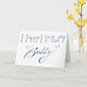 ハッピーバースデーの相棒! カード (黄色い花)
