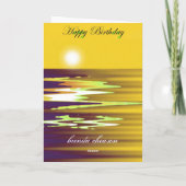 ハッピーバースデーの祖父のbrendaのcheason カード (裏面)