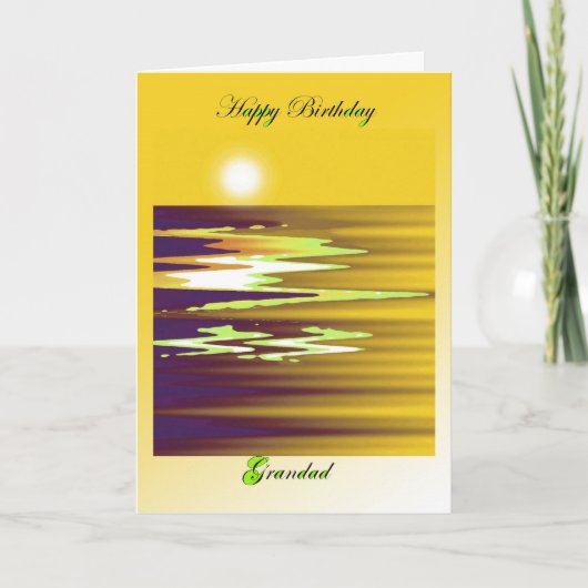 ハッピーバースデーの祖父のbrendaのcheason カード (正面)