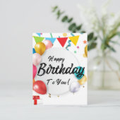 ハッピーバースデーの祝スタイル: シーズンポストカード (スタンド正面)