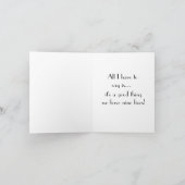 ハッピーバースデーの笑う猫 カード (内部)