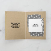 ハッピーバースデーの素晴らしい義理の妹のフォトグレー カード (内部)