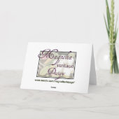 ハッピーバースデーの緑のタケ カード (裏面)