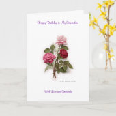 ハッピーバースデーの義母 カード (黄色い花)