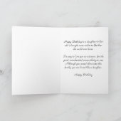 ハッピーバースデーの義理の娘 カード (内部)