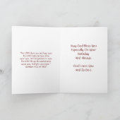 ハッピーバースデーの義理の娘 – バラカード カード (内部)