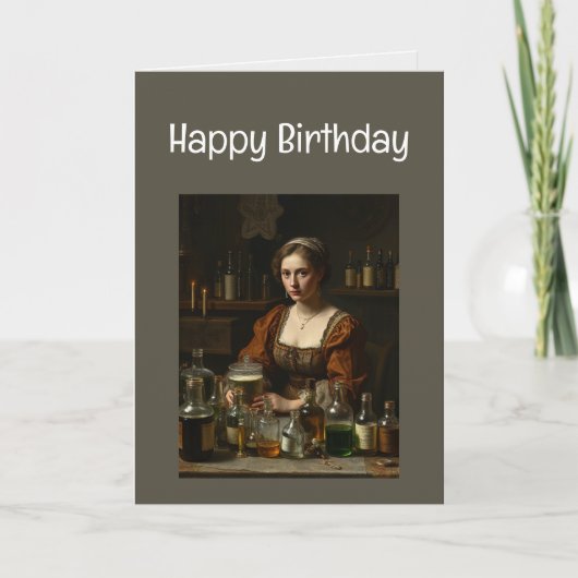 ハッピーバースデーの老薬の入手 カード (正面)