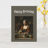 ハッピーバースデーの老薬の入手 カード (黄色い花)