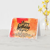 ハッピーバースデーの聖句 カード (黄色い花)
