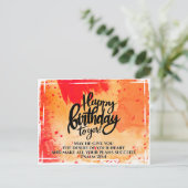 ハッピーバースデーの聖句 ポストカード (スタンド正面)