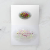 ハッピーバースデーの花かご カード (内部)