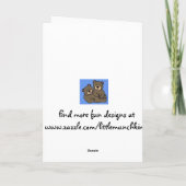 ハッピーバースデーの花及び蝶カード カード (裏面)