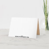 ハッピーバースデーの虎猫猫カード カード (裏面)