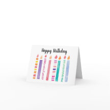 ハッピーバースデーの蝋燭