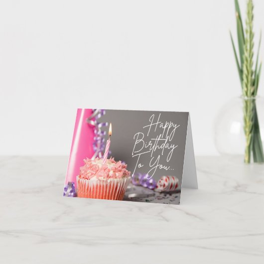 ハッピーバースデーの誕生日カード カード (正面)