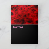 ハッピーバースデーの赤いバラ カード (内部)