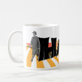 ハッピーバースデーの遠近法 コーヒーマグカップ (左)