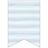 ハッピーバースデーの青い半端ものは縞で飾ります バンティングフラッグ (第1の旗)