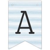 ハッピーバースデーの青い半端ものは縞で飾ります バンティングフラッグ (第3の旗)