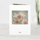 ハッピーバースデーの静止フローラカード カード (裏面)