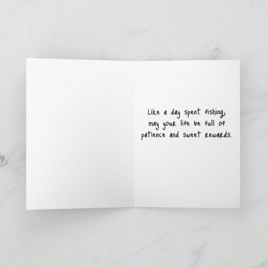 ハッピーバースデーの願いに夢中の誕生日少年 カード (内部)