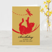 ハッピーバースデーの願い カード (黄色い花)