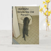 ハッピーバースデーの高齢者カード カード (黄色い花)