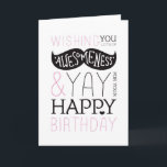 ハッピーバースデーの髭のおもしろいのタイポグラフィカード カード<br><div class="desc">髭のイラストレーションを含むかわいいタイポグラフィカード。 私達の店のすべてのdesignaliciousタイポグラフィを点検して下さい。 楽しんで下さい!</div>