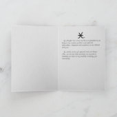 ハッピーバースデーの魚類のエレガントな占星術 カード (内部)