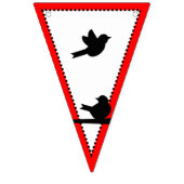 ハッピーバースデーの鳥の旗 バンティングフラッグ (第1の旗)