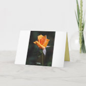 ハッピーバースデーの黄色バラの芽カード カード (裏面)