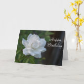 ハッピーバースデーのGardenia カード (黄色い花)