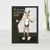 ハッピーバースデーのgrampaの漫画カードユーモア カード (正面)