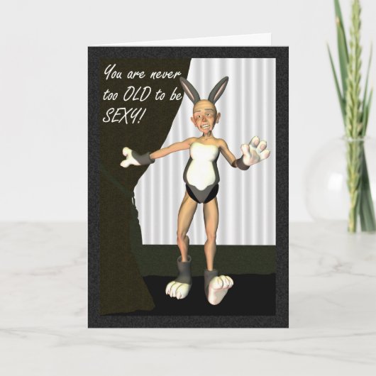 ハッピーバースデーのgrampaの漫画カードユーモア カード (正面)