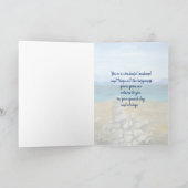 ハッピーバースデーのhusband湖の禅の石 カード (内部)