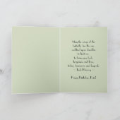 ハッピーバースデーのKateのマダラチョウ カード (内部)