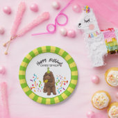 ハッピーバースデーのLabradoodle犬のパーティー ペーパープレート (パーティー)