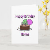 ハッピーバースデーのNonnaのイタリアンな祖母の誕生日Desi カード (黄色い花)