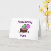 ハッピーバースデーのNonnaのイタリアンな祖母の誕生日Desi カード (黄色い花)