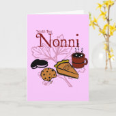 ハッピーバースデーのNonniの挨拶状 カード (黄色い花)